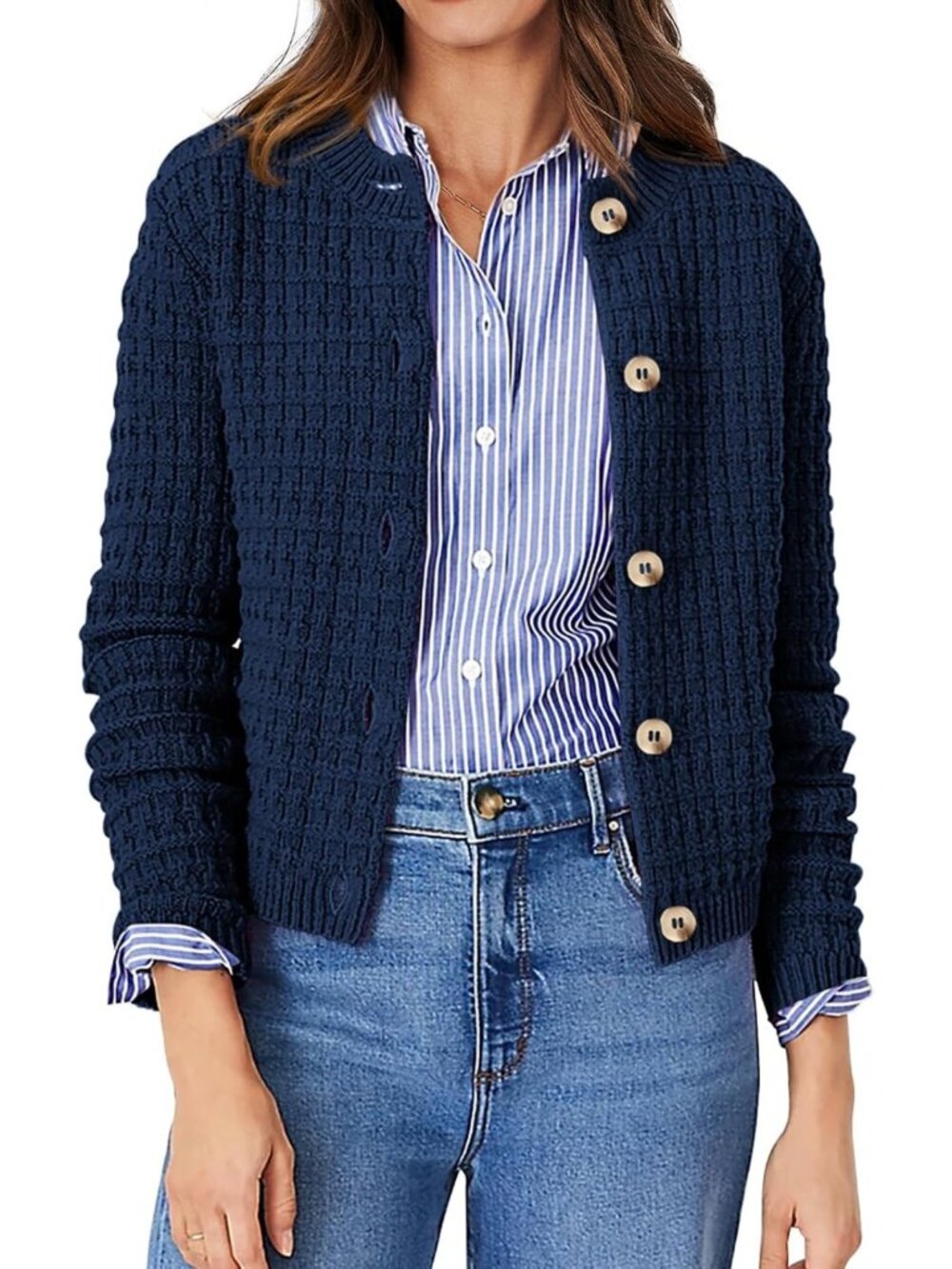 Cozy Women's Lightweight Fall Cardigan Sweater - Perfect for Layering & Style